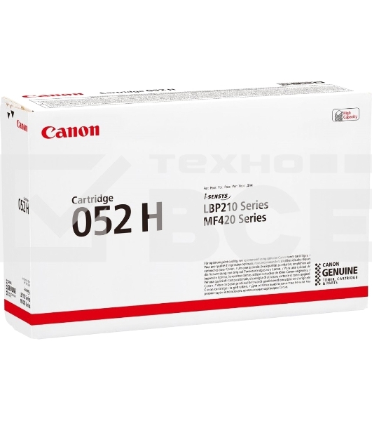 Картридж лазерный Canon 052 H 2200C002 черный (9200 стр.) для Canon MF421dw/MF426dw/MF428x/MF429x
