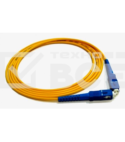 Патч-корд LANMASTER LAN-SC-SC/SU-1.0 1x SC-SC 1м LSZH оранжевый