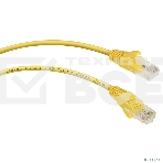 Патч-корд Cabeus, Cat.5e, неэкр., U/UTP, RJ45/RJ45, PVC, AWG24, 0.3м, желтый, фото 1
