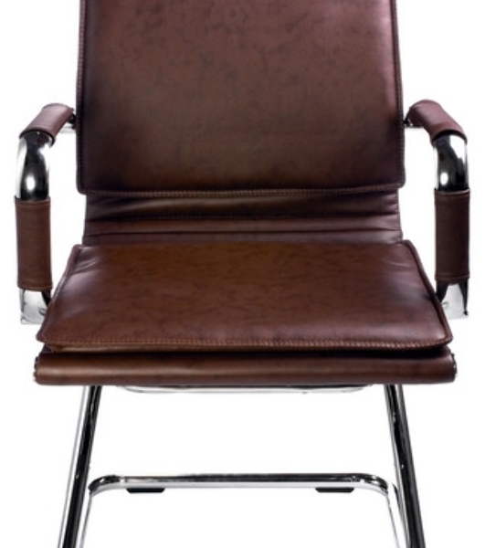 Кресло Бюрократ CH-993-Low-V/Brown коричневый, экокожа, 120 кг, механизм качания, низкая спинка