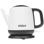 Чайник электрический Kitfort KT-6112 1 л, 1630 Вт, белый/черный (корпус: нержавеющая сталь), фото13