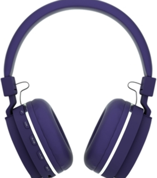 Беспроводные наушники MORE CHOICE HW15 фиолетовый, накладные, Bluetooth, до 6 ч