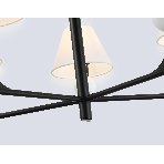 Люстра Ambrella light LH75153/5 BK/FR черный/белый матовый E14*5 max 40W D730*580, фото4