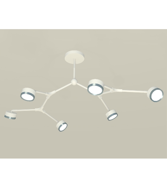Светильник Ambrella light XB9055151/6 SWH/PPH белый песок/графит полированный GX53 (C9055, N8133)