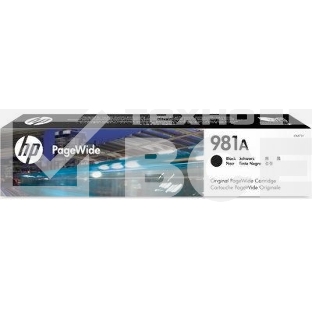 Картридж струйный HP 981A черный для HP Color PageWide Ent Flow MFP 586, 566 6000 стр.