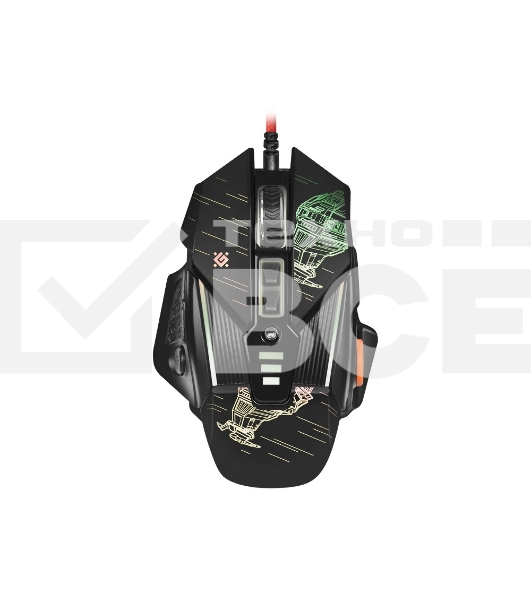 Мышь проводная Defender sTarx GM-390L черный, 3200 dpi, USB, кнопки - 8