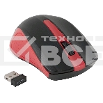 Мышь беспроводная Oklick 485MW черный/красный, 1200 dpi, радиоканал, USB, кнопки - 3, фото3