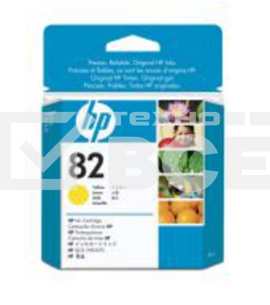 Картридж струйный HP №82 CH568A желтый для HP DJ 510 (28мл)