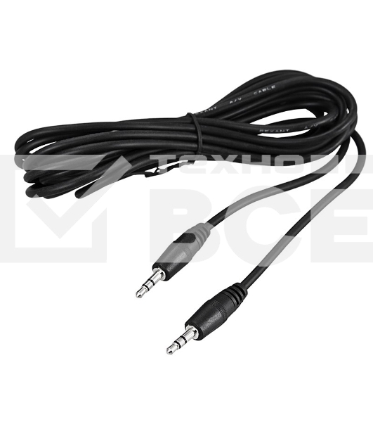 Шнур Стерео 3,5 мм штекер - Стерео 3,5 мм штекер, длина 3 метра Rexant