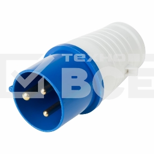 Вилка 023 переносная 2Р+РЕ 32А 220В IP44 Rexant