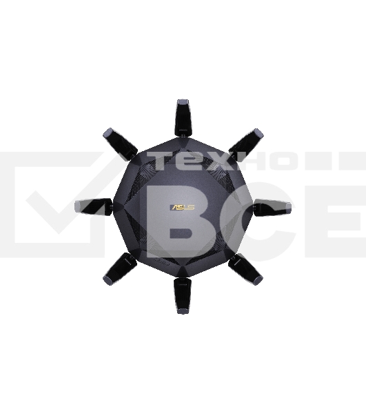 Роутер ASUS RT-AX89X, 802.11b/g/n/ac/ax, до 1148+4804 бит/c, 2,4 + 5 гГц, 8 антенны, USB, GBT LAN