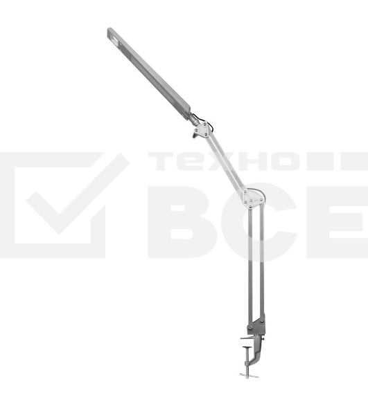 Camelion KD-821 C03 серебро LED (Св-к наст.,8 Вт, 230В, 2 ур.ярк,350лм, струбцина)