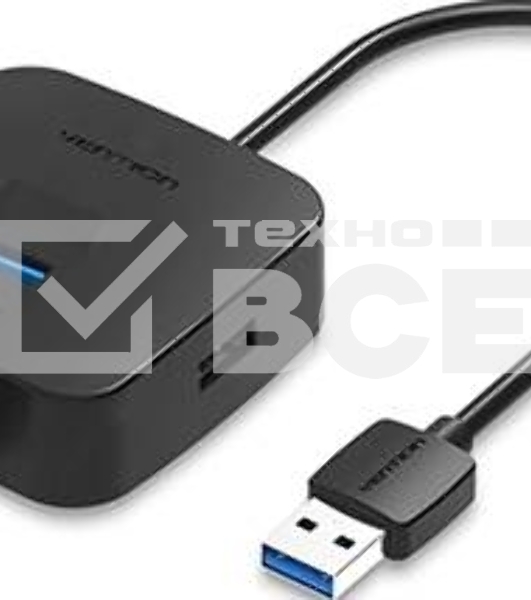 Концентратор Vention CHABD (OTG USB 2.0/ USB 3.0 на 4 порта Черный - 0.5м.)