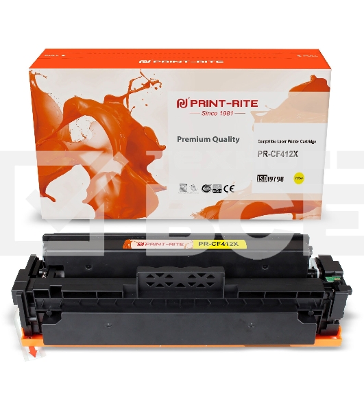 Картридж лазерный Print-Rite TFHAXIYPU1J PR-CF412X CF412X желтый (5000стр.) для HP LJ M452DW/DN/NW M477FDW/M477FDN/M477FNW