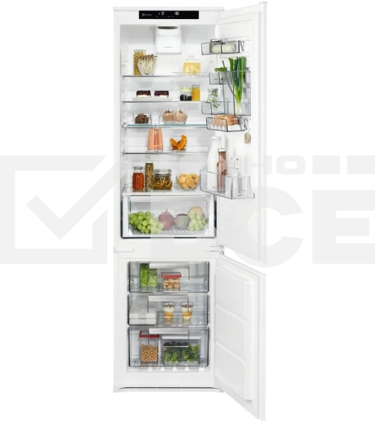 Холодильник Electrolux ENS8TE19S белый двухкамерный 214/62л морозилка снизу