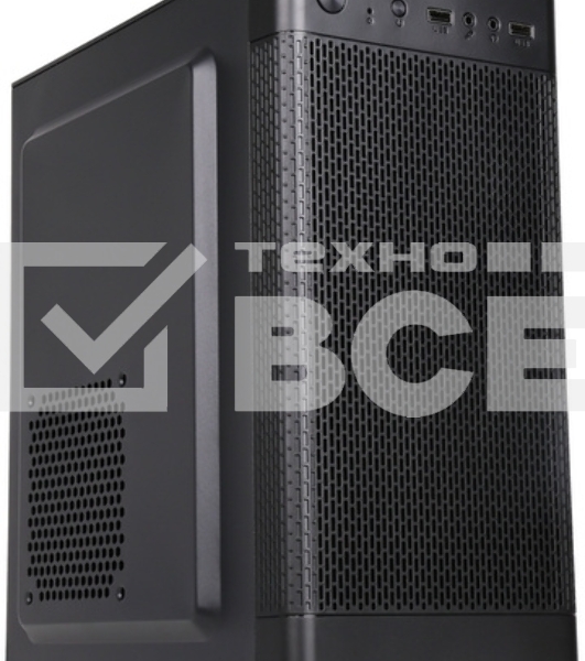 Компьютерный корпус Accord Q03B черный без БП mATX 2xUSB3.0 audio