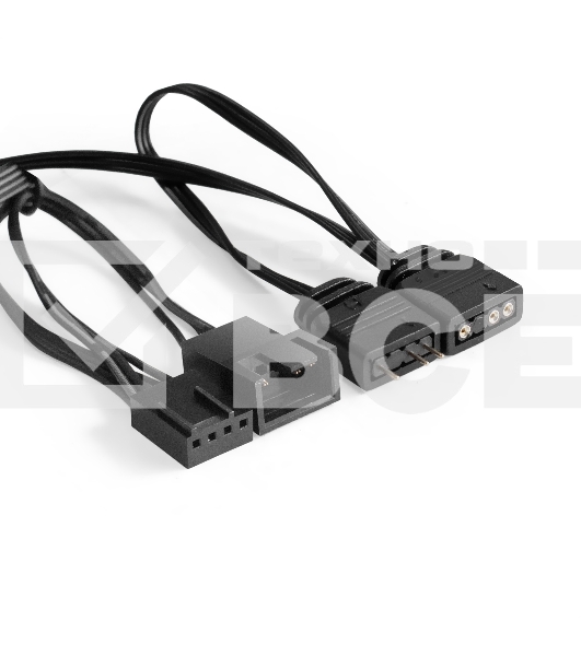 Вентилятор для корпуса ExeGate EX12025H3P4PSU-PWM.ARGB черный, 120 мм, 1800 об/мин, 26 дБ, 4 pin