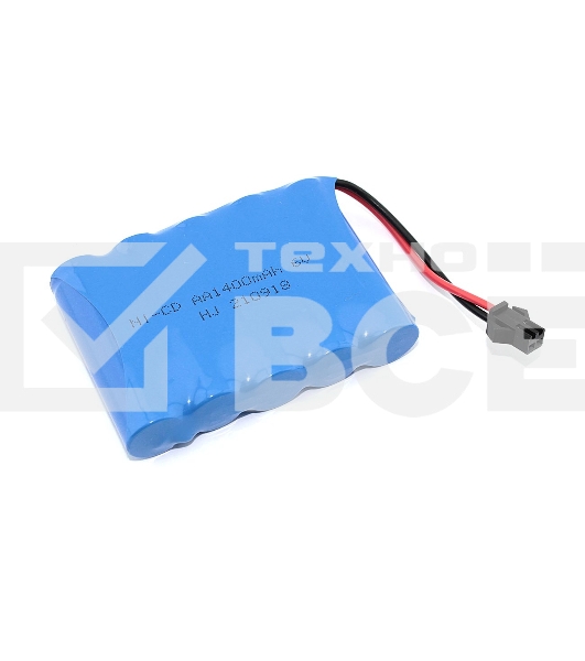 Аккумулятор Ni-Cd 6V 1400 mAh AA Flatpck разъем SM