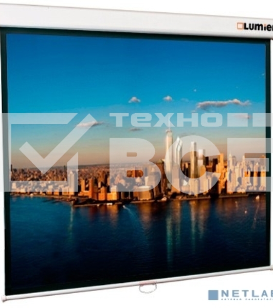 Экран настенный Lumien Master Picture 4:3 (206х274), рабочая область (198х266), MW FiberGlass
