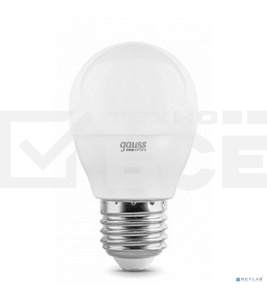 Лампа GAUSS LED Elementary Globe 6W E27 2700K Арт.LD53216
