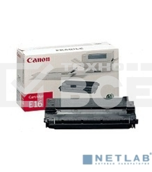 Картридж лазерный Canon Е-16 (1492A003) черный для FC-200/210/220/226/230/310/330/336/530 2000 стр.