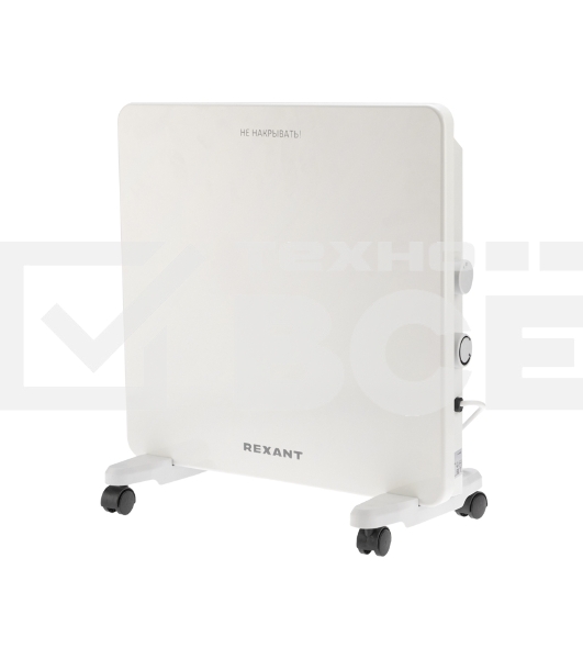 Конвектор Rexant белый, 1000 Вт, 15 м2, механический термостат
