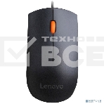 Мышь проводная Lenovo 300 черный, 1600 dpi, USB, кнопки - 3, фото9