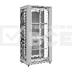 Шкаф телекоммуникационный 19' напольный 42U ExeGate EC-FS-42U.600.800.V.V.GREY (19”, 42U, 600x800x2054mm (ШхГхВ), передняя и задняя двери перфорированные, съемные боковые панели, пыле- и влагозащита IP20, встроенный вентиляционный модуль, 1 полка в комплекте, светло-серый RAL 7035, 3 коробки), фото3