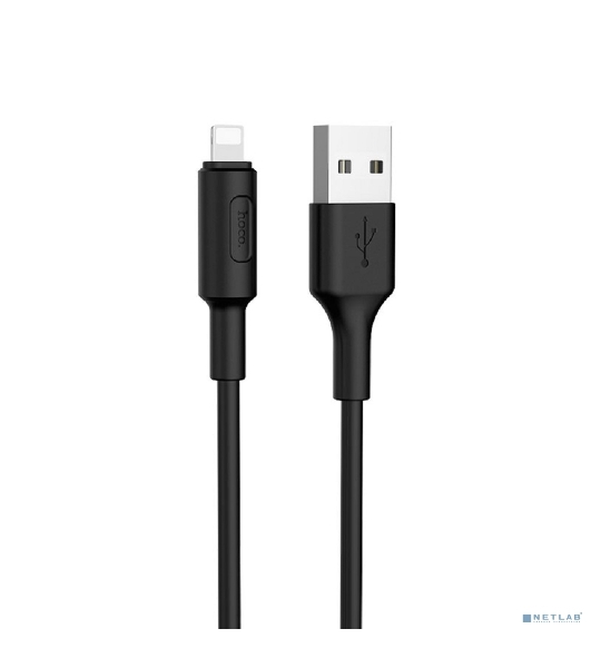 Кабель USB 2.0 HOCO X25, AM/Lightning M, черный, 1м