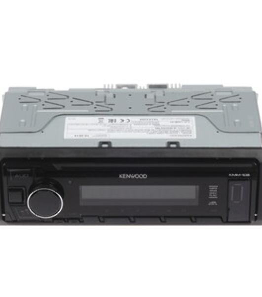 Автомагнитола Kenwood KMM-105M, 1 DIN, USB Type-A, AUX, съёмная панель