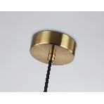 Светильник Ambrella light LH56111 BK/BS/CL черный/латунь/прозрачный E14 max 40W D65*1500, фото3