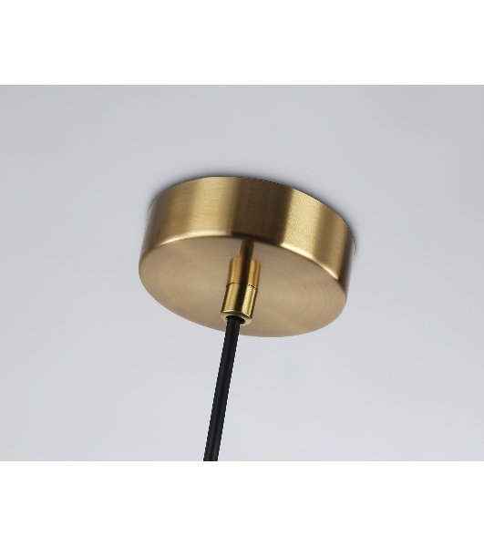 Светильник Ambrella light LH56111 BK/BS/CL черный/латунь/прозрачный E14 max 40W D65*1500