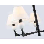 Люстра Ambrella light LH75153/5 BK/FR черный/белый матовый E14*5 max 40W D730*580, фото3