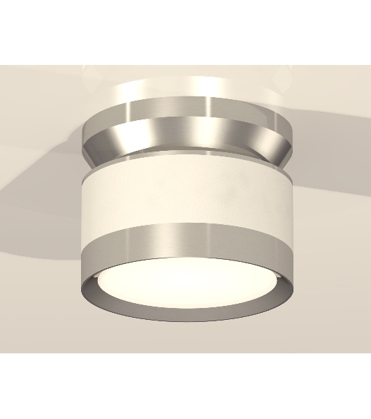 Светильник Ambrella Light XS8101055 SWH/PSL белый песок/серебро полированное GX53 (N8904, C8101, N8118)