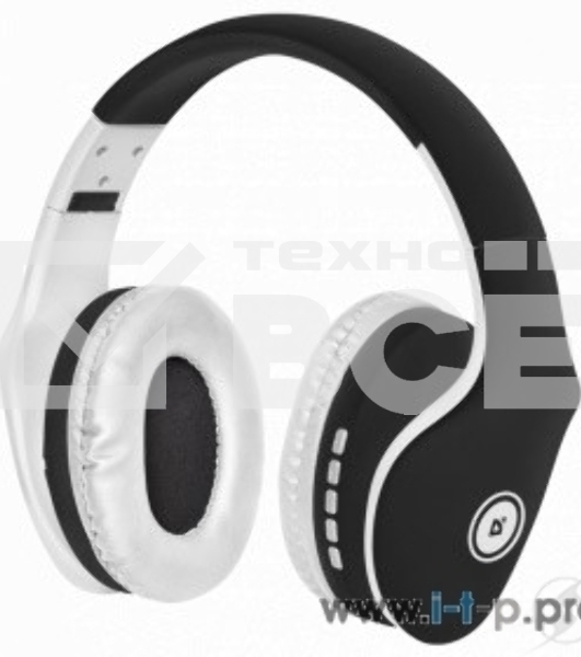 Беспроводные/проводные наушники Defender FreeMotion B525 черный/белый, накладные, Bluetooth + проводной, до 8 ч