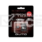 Флеш карта QUMO MicroSDHC 16GB Сlass 10 с адаптером SD, черно-красная картонная упаковка, фото3
