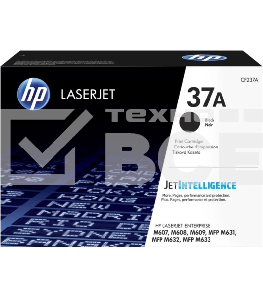 Картридж лазерный HP 37A черный для HP LaserJet (CF237A) 11000 стр