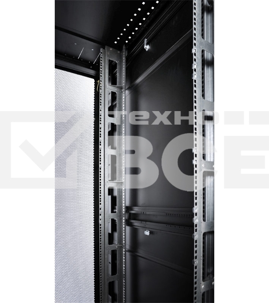 Шкаф серверный ЦМО ШТК-СП-42.8.12-48АА-9005 42U 800x1200мм пер.дв.перфор. задн.дв.перфор.2-хст. 2 бок.пан. 1350кг черный