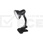 Светильник Ultraflash UF-320 C02 (12362) настольный на прищепке E27 черный 60Вт, фото 1