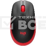 Мышь беспроводная Logitech M190 черный/красный, 1000 dpi, радиоканал, USB, кнопки - 3, фото27