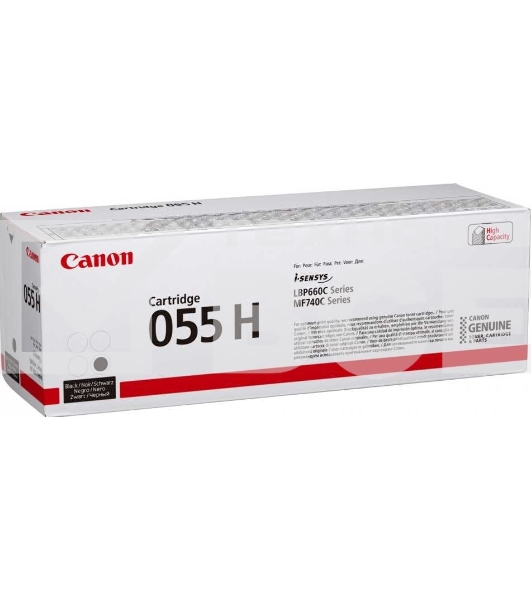 Картридж лазерный Canon 055 H BK (3020C002) черный (7600 стр.) для Canon i-SENSYS серий MF740, LBP660