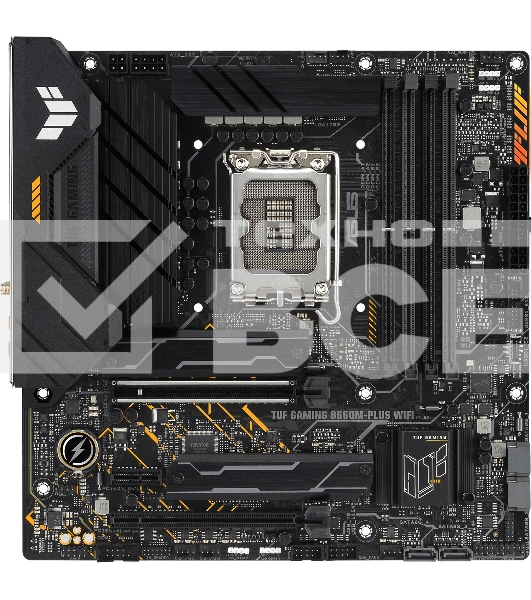 Материнская плата ASUS TUF GAMING B660M-PLUS WIFI, LGA 1700, Intel B660, 4xDDR5, 4xSATA, 2xM.2, 1xPCIe 5.0 x16, 1xPCIe 3.0 x4, 1xPCIe x1, 1xDP, 1xHDMI, 1x 2.5Gb LAN, 4xUSB-A 3.2 Gen 2, 1xUSB-A 3.2 Gen 1, 2xUSB 2.0, 1xUSB-C 3.2 Gen 2x2, 5x3.5 мм, 7.1, mATX
