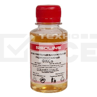 Флюс паяльный ФКСп, флакон ПЭТ-100 мл