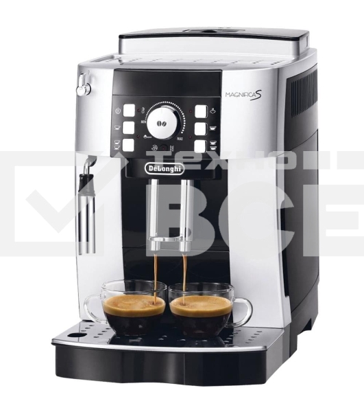 Кофемашина автоматическая DeLonghi ECAM 21.117.SB серебристый/черный, исп. кофе - зерновой/молотый, 1.8 л, 1450 Вт, 15 бар