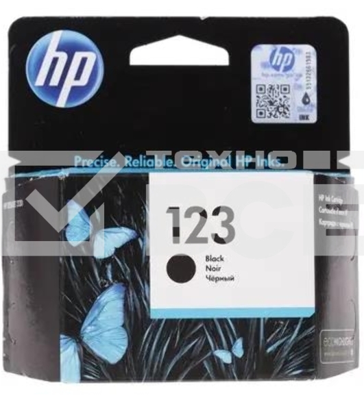 Картридж струйный HP 123 (F6V17AE) черный, 120 стр., для DeskJet 2130