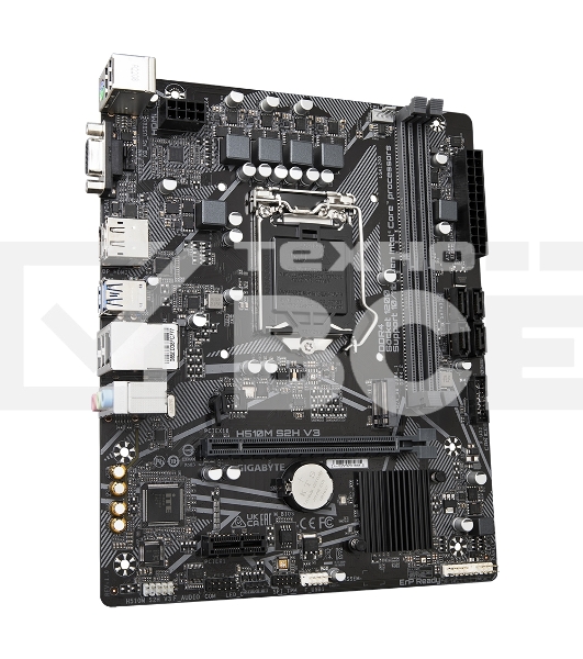 Материнская плата Gigabyte H510M S2H V3, LGA 1200, Intel H470, 2xDDR4, 4xSATA, 1xM.2, 1xPCIe 3.0 x16, 1xDP, 1xHDMI, 1xVGA, 1x 1Gb LAN, 2xUSB-A 3.2 Gen 1, 4xUSB-A 2.0, 3x 3.5 мм, 7.1, mATX