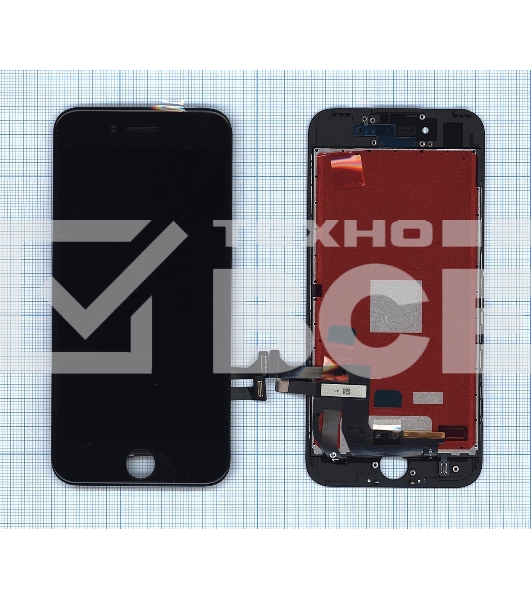 Дисплей для Apple iPhone 7 в сборе с тачскрином (AAA) черный