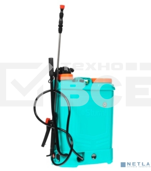 Опрыскиватель Sturm GS8216BM садовый ранцевый аккумуляторный с ручной подкачкой, 16л [GS8216BM]