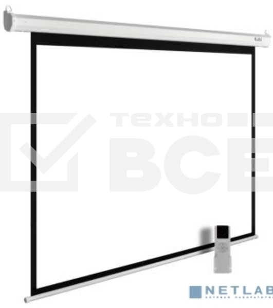 Экран Cactus 188x300см MotoExpert CS-PSME-300x188-WT 16:10 настенно-потолочный рулонный белый (моторизованный привод)