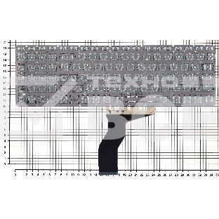 Клавиатура для ноутбука HP Pavilion Power 15-cb000 черная с зеленой подсветкой